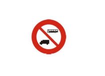 Biển cấm 107 Cấm ô tô khách và xe tải