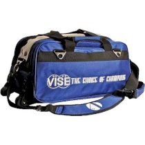 Vise 2 Ball Clear Top Tote Roller Blue Bowling Bag