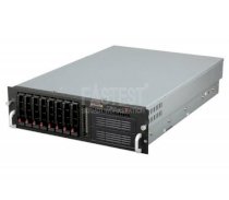 Server Fastest 3U Rackmount Server SC833T-650B (Intel Xeon E5520 2.27GHz, RAM Up to 96 GB, HDD 6x SATA2, Integrated Matrox G200eW Graphics, 650W)