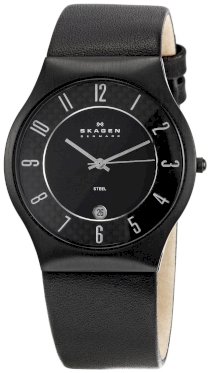 Skagen Men's SK233XXLBLBC Steel Black Dial Watch