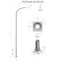 Cột đèn cao áp CATT-4m