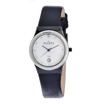 Skagen Women's 880LBLBS1 Skagen Denmark Twisted Topring Black Mesh Wo Watch