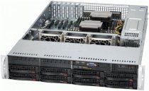 Server Fastest 2U Rackmount Server SC825TQ-R700LPB - 1CPU E5-2650 SAS (Intel Xeon E5-2650 2.0GHz, RAM 2GB, Không kèm ổ cứng)