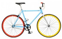 Critical Cycles Fixed-Gear Single-Speed Bicycle - Light Blue