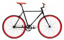 Critical Cycles Fixed-Gear Single-Speed Bicycle - Black  Red