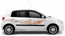 Dán decal xe Hyundai Getz Tribal Fire