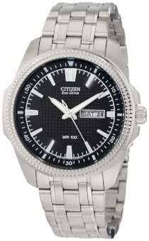 Mens Citizen Eco Drive WR100 Watch in Stainless Steel (BM8490-57E)
