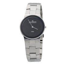 Skagen Men's O430LSXB Stainless Steel Band With Black Dial Watch