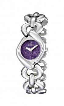 Festina Women's Dame F16544/3 Silver Stainless-Steel Quartz Watch with Purple Dial