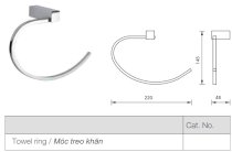 Móc treo khăn Hafele 60102