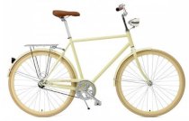 Critical Cycles Diamond Frame Urban Commuter Bicycle Single Speed CREAM 