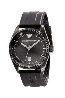 Đồng hồ Emporio Armani Watch, Men's Black Rubber Strap AR0683