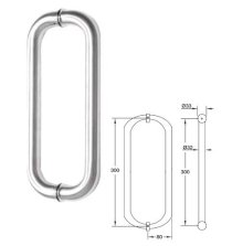 Tay nắm cửa kính Hafele 300/32mm HTN015