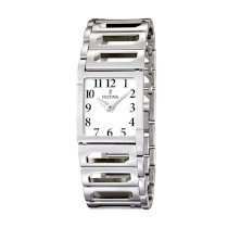 Festina Women's Dame F16551/1 Silver Stainless-Steel Quartz Watch with White Dial