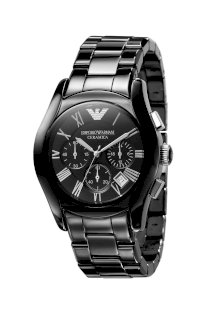 Đồng hồ Emporio Armani Watch, Men's Chronograph Black Ceramic Bracelet AR1400