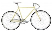 Critical Cycles Fixed-Gear Single-Speed Pista Bicycle - Cream