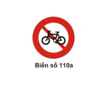 Biển báo cấm 110a cấm đi xe đạp