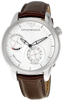 Emporio Armani Men's AR4644 Meccanico Silver Dial Watch
