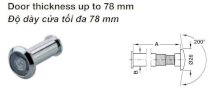 Mắt thần Hafele độ dày cửa <78mm