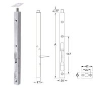 Chốt âm 600mm màu vàng bóng Hafele 62689