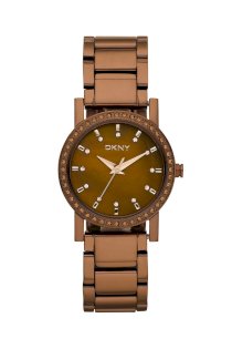 Đồng hồ DKNY Watch, Women's Brown Ion Plated Stainless Steel Bracelet NY8467