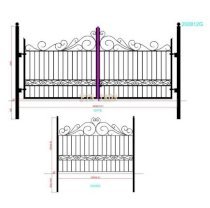 Cổng sắt Hòa Bình HB-CS017