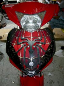 Dán decal xe Exciter Spider Man