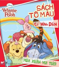 Sách tô màu gấu Pooh - Mùa xuân vui tươi (Khổ nhỏ)