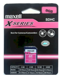 Maxell X-Series SDHC 8GB Class 6