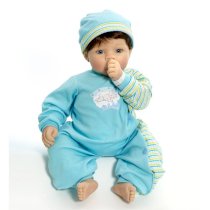 Cuddle Babies - Mommy's Delight 19 inch Boy Doll Brown Hair and Blue Eyes