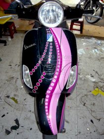 Dán decal xe Vespa Lx ấn tượng I Sticker