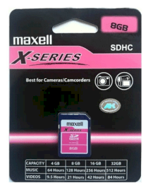 Maxell X-Series SDHC 8GB Class 4