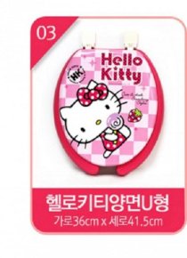 Nắp đậy bồn cầu Hello Kitty 36x41.5cm