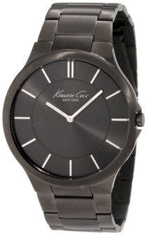 Kenneth Cole New York Men's KC9109 Slim Trip Grey IP Bracelet Watch
