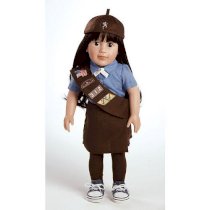 Adora Abigail Girl Scout Brownie 18 inch Doll Ensemble - Dark Brown Hair/Brown Eyes