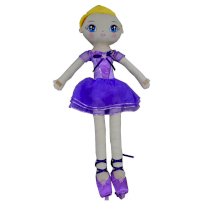 You & Me 35 inch Dance wiith Me Ballerina Rag Doll - Purple