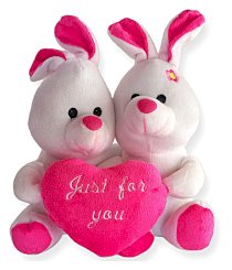 IGB Bunny Love Pink Teddy - 25 cm