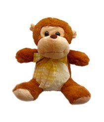 Tickles Monkey With Bow Soft Toy - 23 cm
