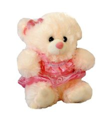 Tokenz Cozy Pink Plush Teddy Bear - 25 cm