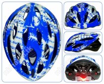 Mũ bảo hiểm xe đạp cao cấp ESSEN A87 - Xanh biển (Có đèn LED)