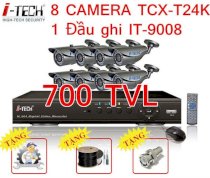 Bộ camera giám sát nhà xưởng i-Tech 12-8K