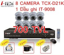 Bộ camera giám sát cho tư gia i-Tech 15-8K