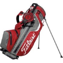  Titleist StaDry Waterproof 2014 Charcoal Red Stand Bag