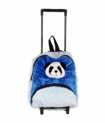 Wild Republic Blue Poly Trolley Bag- Panda