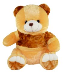 Toytoy Yellow Teddy With Brown Jacket 15 Inches