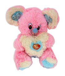 Tokenz Pink Teddy with Glittery Ears - 25 cm