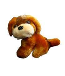 Tickles Brown Sitting Puppy Soft Toy - 14 cm