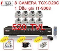 Bộ camera giám sát cho tư gia i-Tech 1-8K