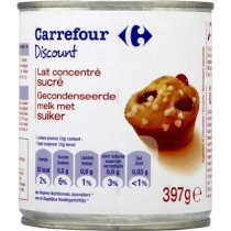 Sữa đặc có đường Carrefour - Lait concentre sucre 397g
