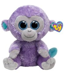 TY Toy Blueberry-Purple Monkey - 13 Inches